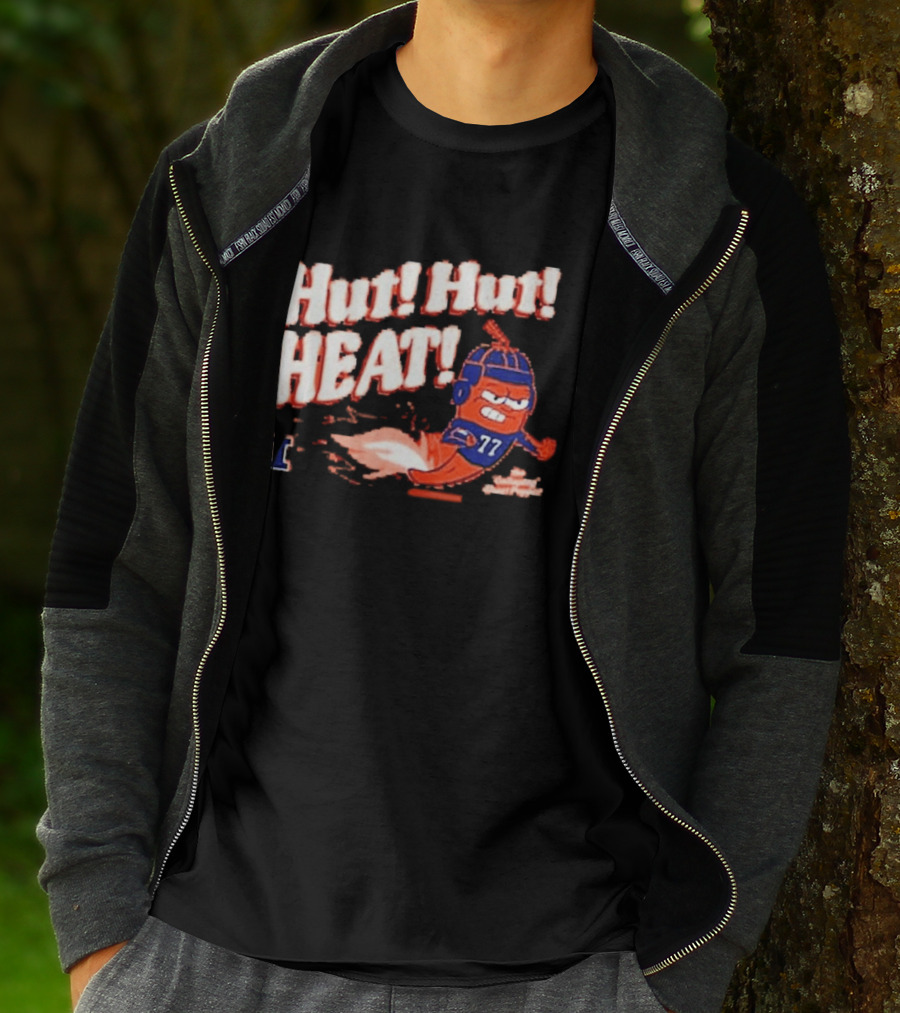 Illinois Galloping Ghost Pepper Hut Hut Heat Football 77 T-Shirt