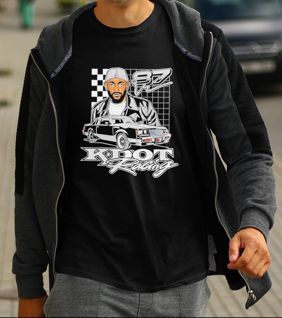 Kendrick Lamar K DOT Racing Graphic F7 Car Checkerboard T-Shirt