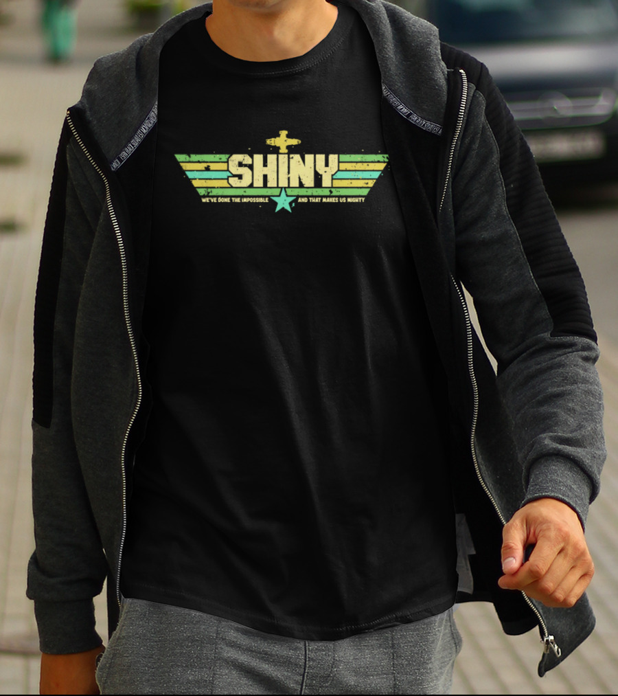 Shiny We've Done The Impossible And That Makes Us Mighty Retro Airplane Star T-Shirt