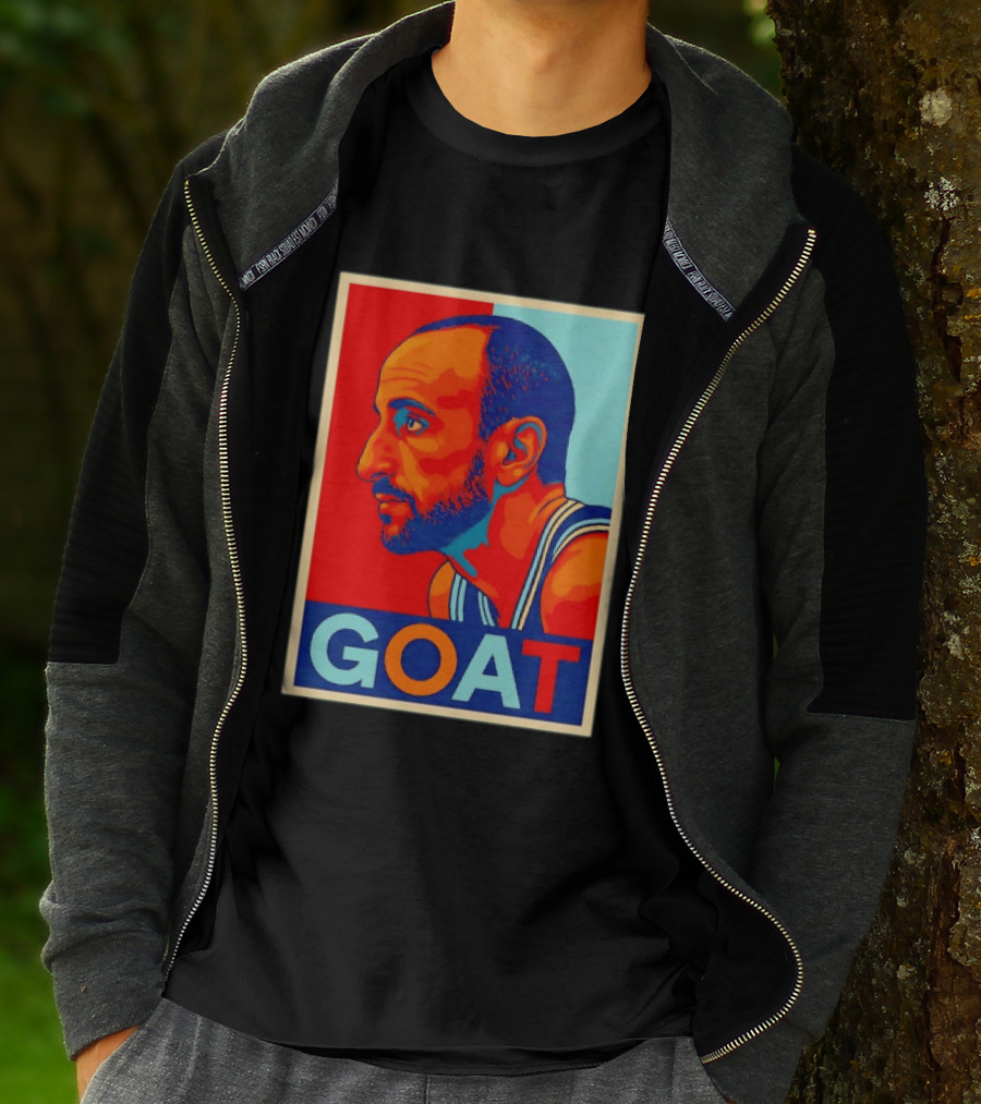 Manu Ginobili GOAT San Antonio Spurs 20 Retro Pop T-Shirt