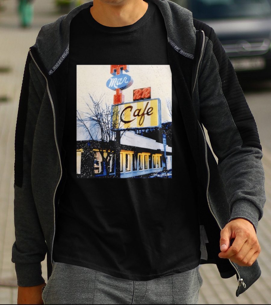 Twin Peaks Mar RR Cafe Sign Iconic Diner Scene T-Shirt