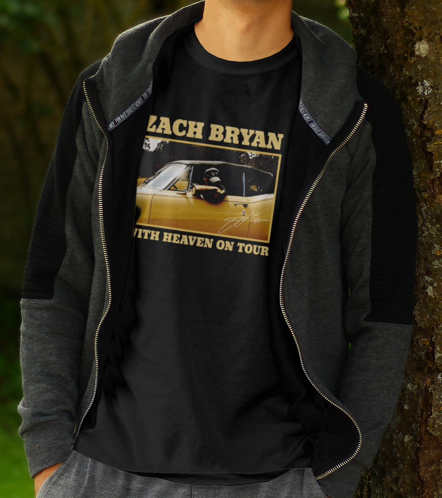 Zach Bryan With Heaven On Tour 2026 Signature Convertible T-Shirt
