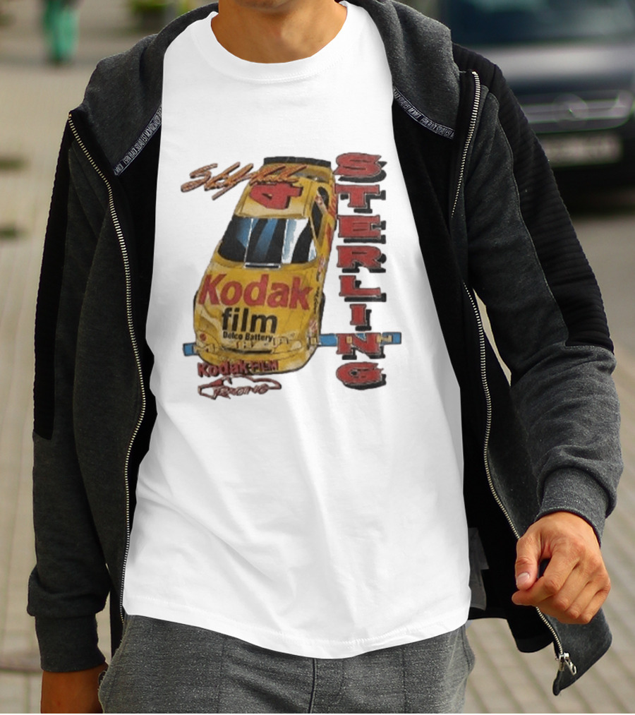 AJ Dillon Kodak Racing Sterling Marlin Kodak Film Delco Battery Car T-Shirt