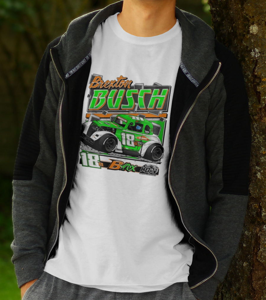 Brexton Busch 18 B Rex KBM Race Car Graphic 2026 T-Shirt