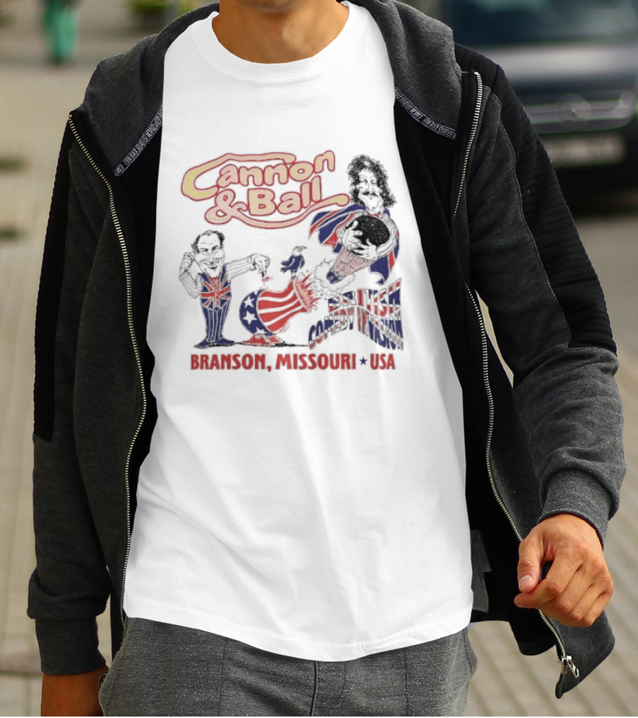 Cannon And Ball Branson Missouri USA British Comedy T-Shirt