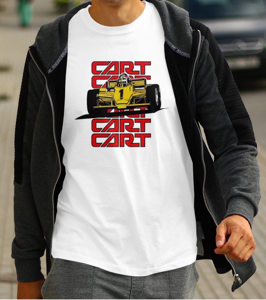 CART Racing Number 1 Yellow Formula Motorsport Classic Car T-Shirt