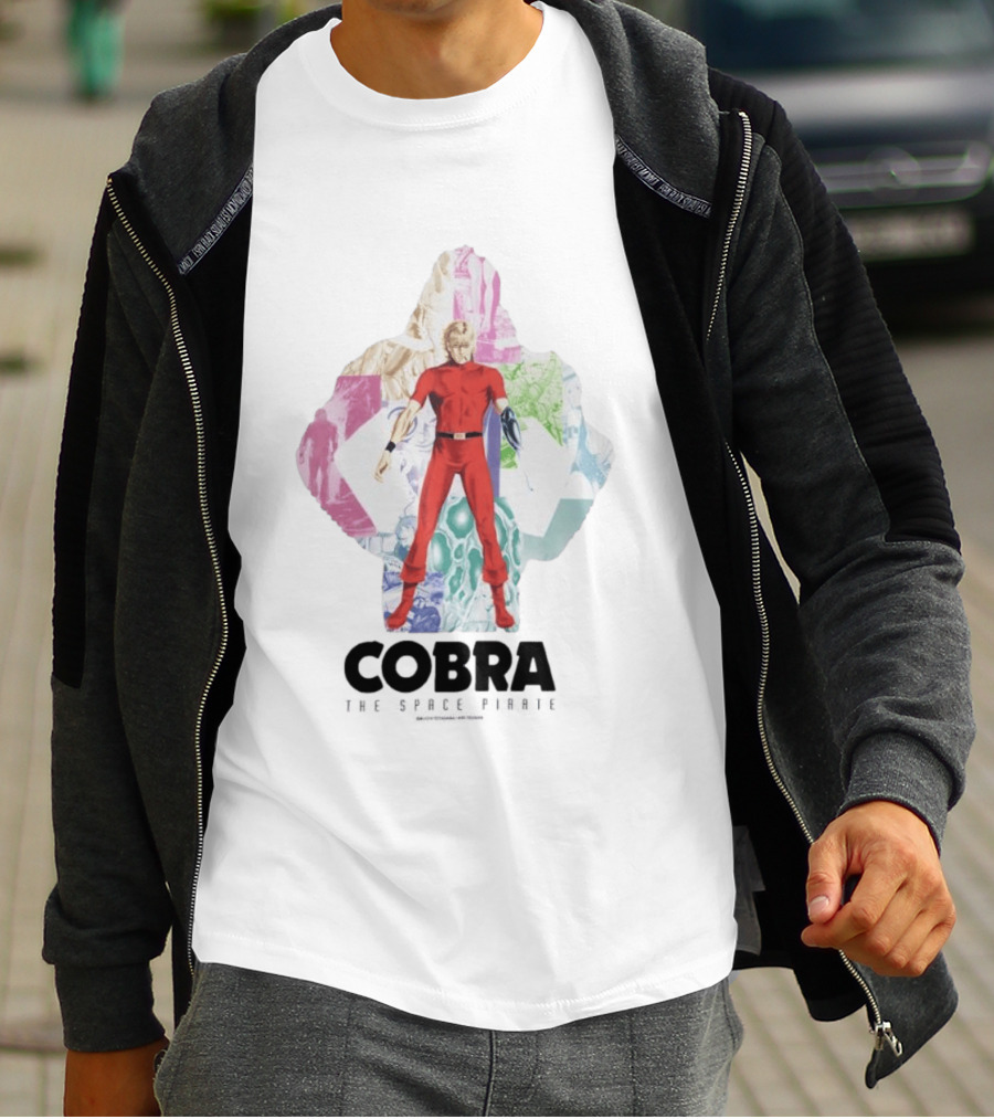 Cobra The Space Pirate Manga Vintage Collage T-Shirt