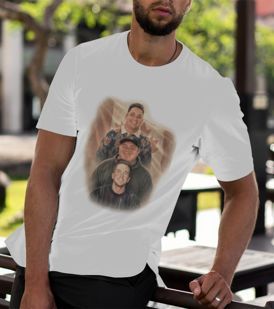 David Spencer Devin Trio Portrait Canadian Flag T-Shirt