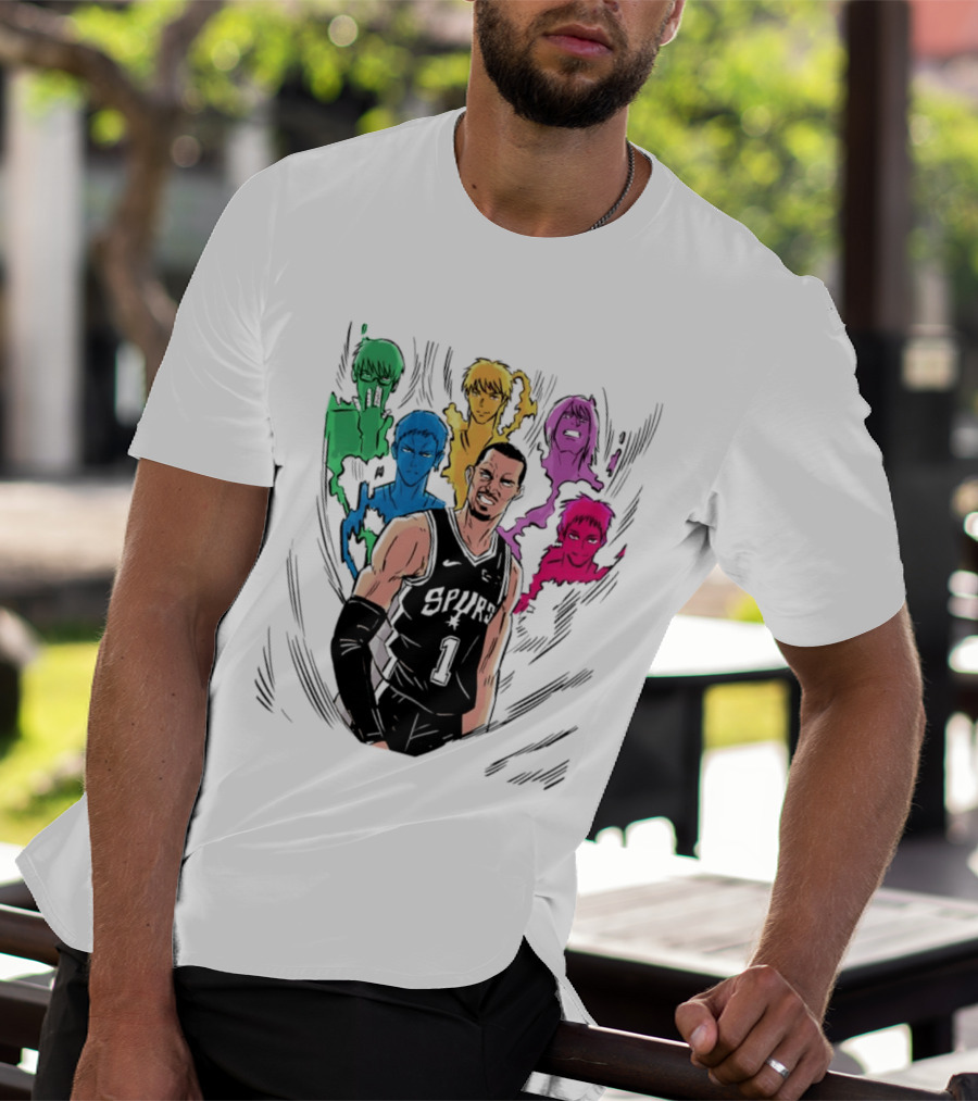 San Antonio Spurs Generation Of Miracles Anime Basketball T-Shirt