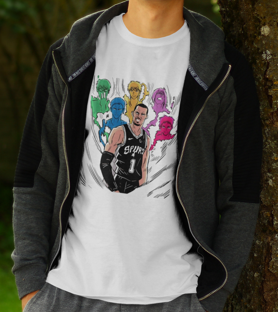 San Antonio Spurs Generation Of Miracles Anime Basketball T-Shirt