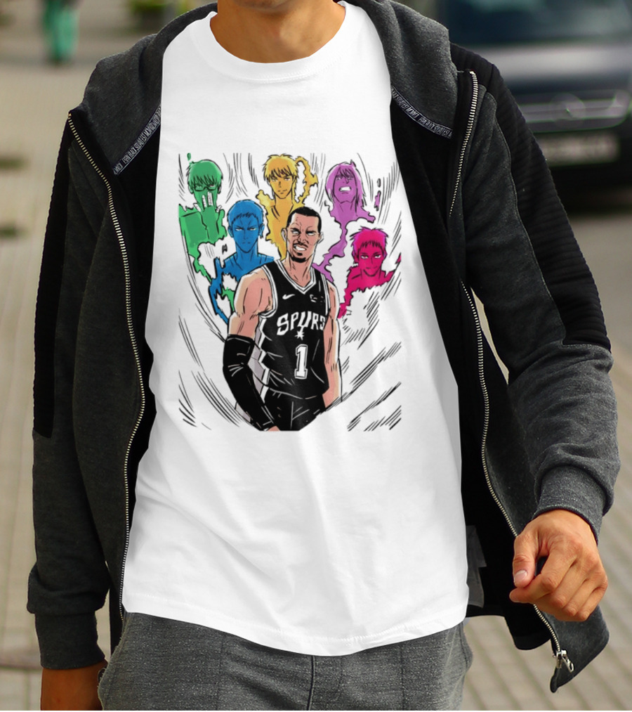 San Antonio Spurs Generation Of Miracles Anime Basketball T-Shirt