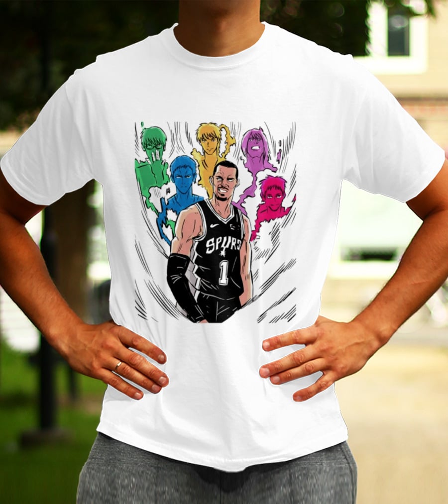 San Antonio Spurs Generation Of Miracles Anime Basketball T-Shirt