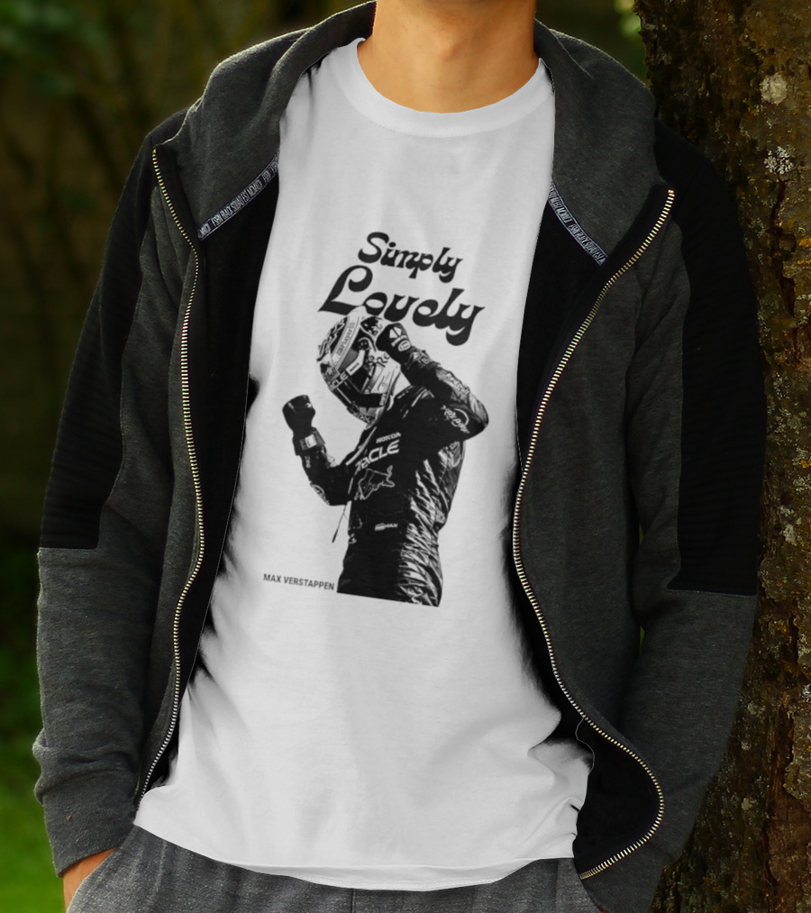 Simply Lovely Max Verstappen Racing Celebration Pose T-Shirt