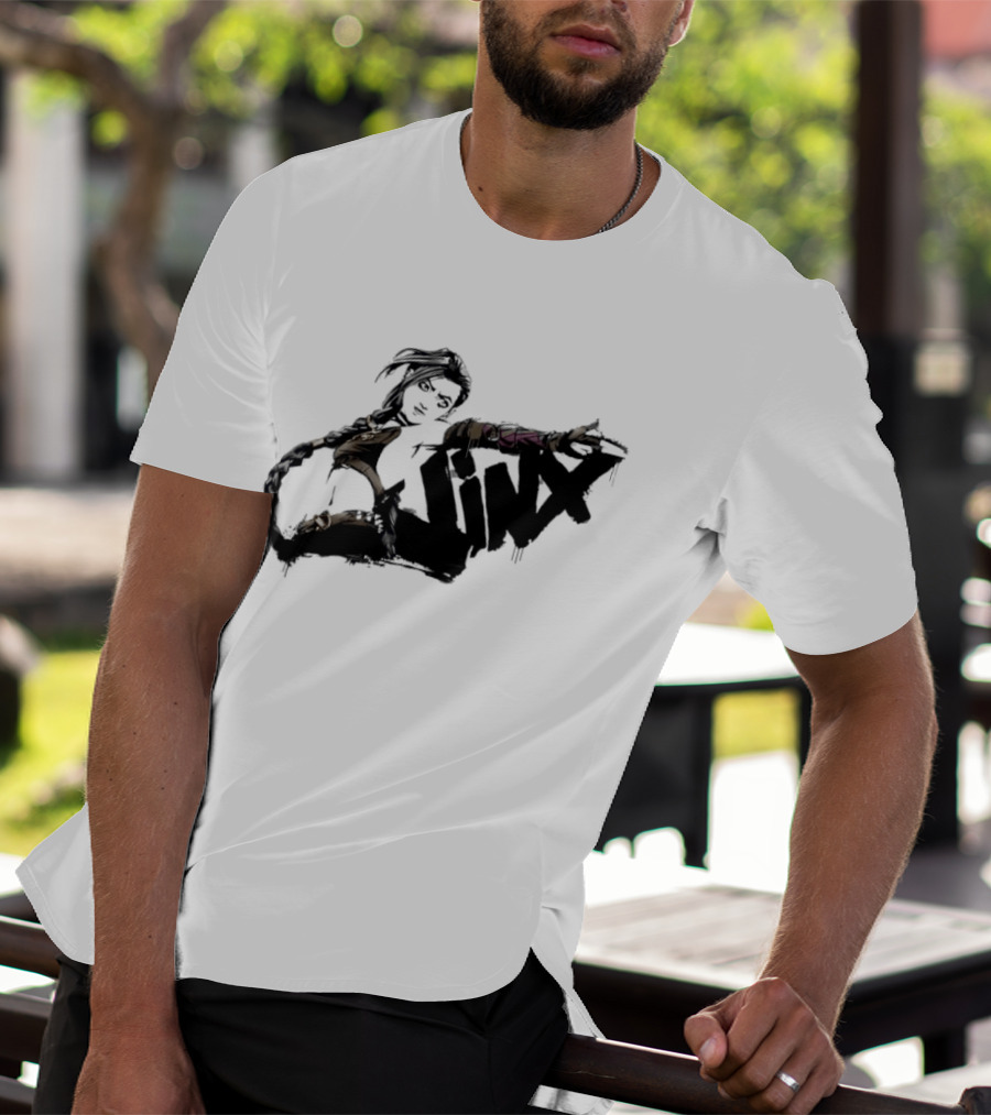 Arcane Jinx League Of Legends Season 2 Graffiti Spray Paint T-Shirt