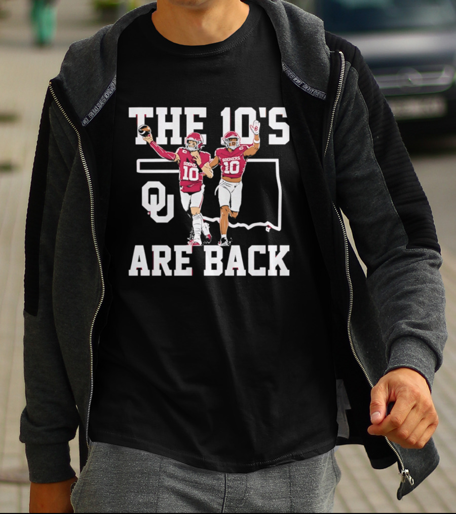 Oklahoma Sooners The 10's Are Back Football Team Pride T-Shirt