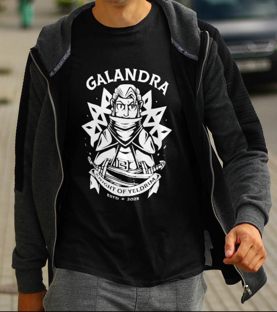 Galandra Knight Of Yeldrim Estd 2025 Fantasy Warrior T-Shirt