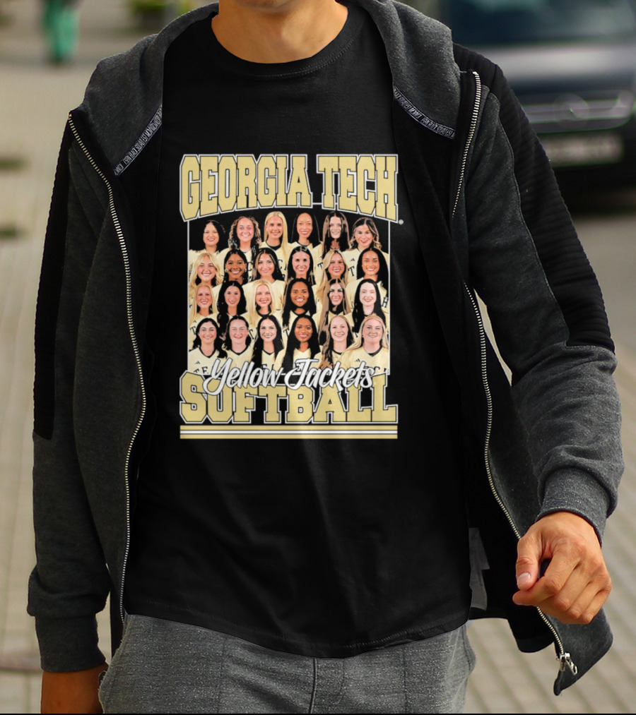 Georgia Tech Yellow Jackets Softball Women's Team Photo T-Shirt