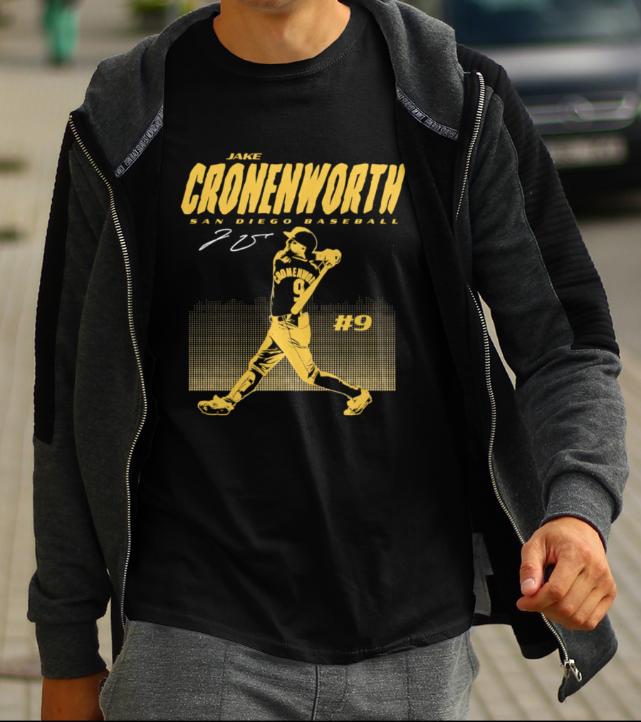Jake Cronenworth San Diego Baseball 25 Signature Swing #9 T-Shirt
