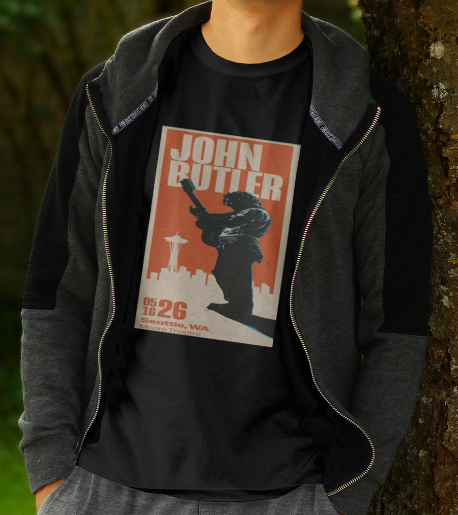 John Butler Live At Moore Theatre Seattle WA May 16 2026 T-Shirt