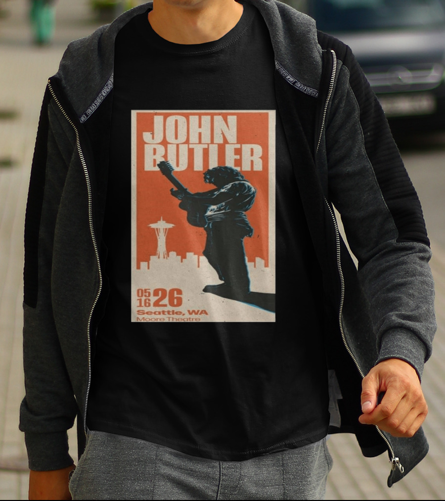 John Butler Live At Moore Theatre Seattle WA May 16 2026 T-Shirt