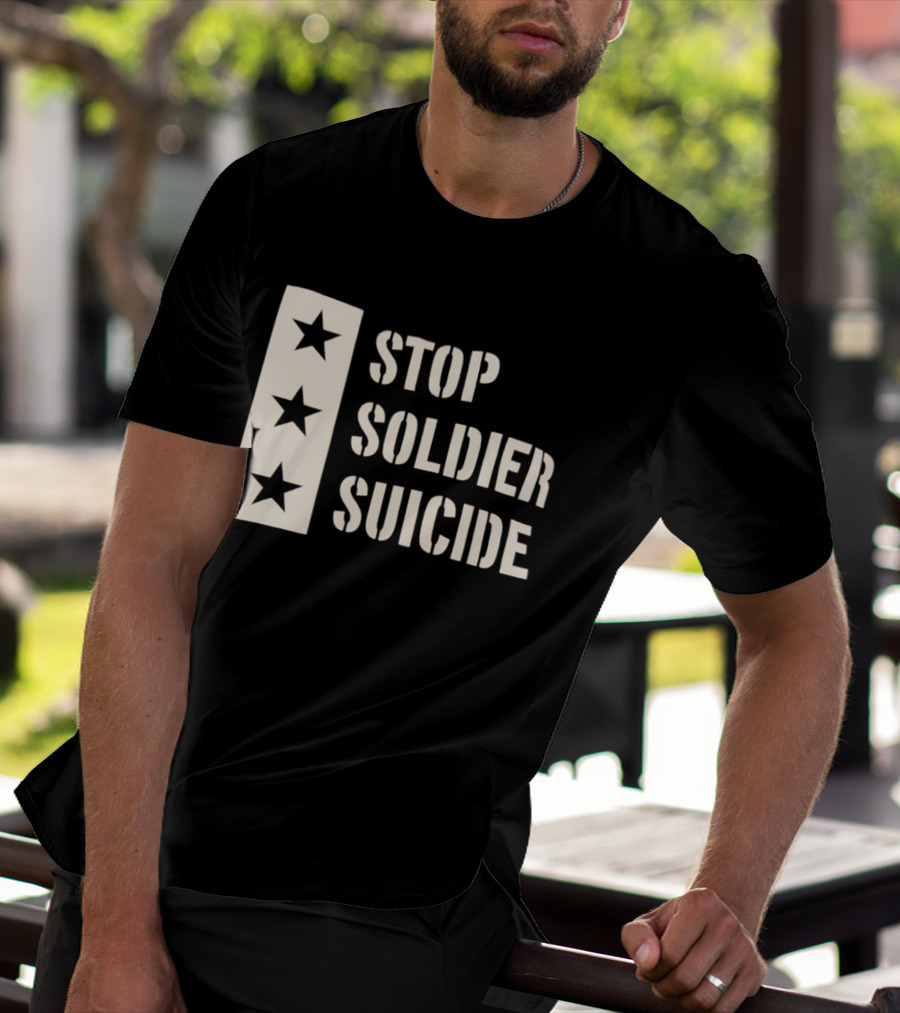 Stop Soldier Suicide Three Star T-Shirt