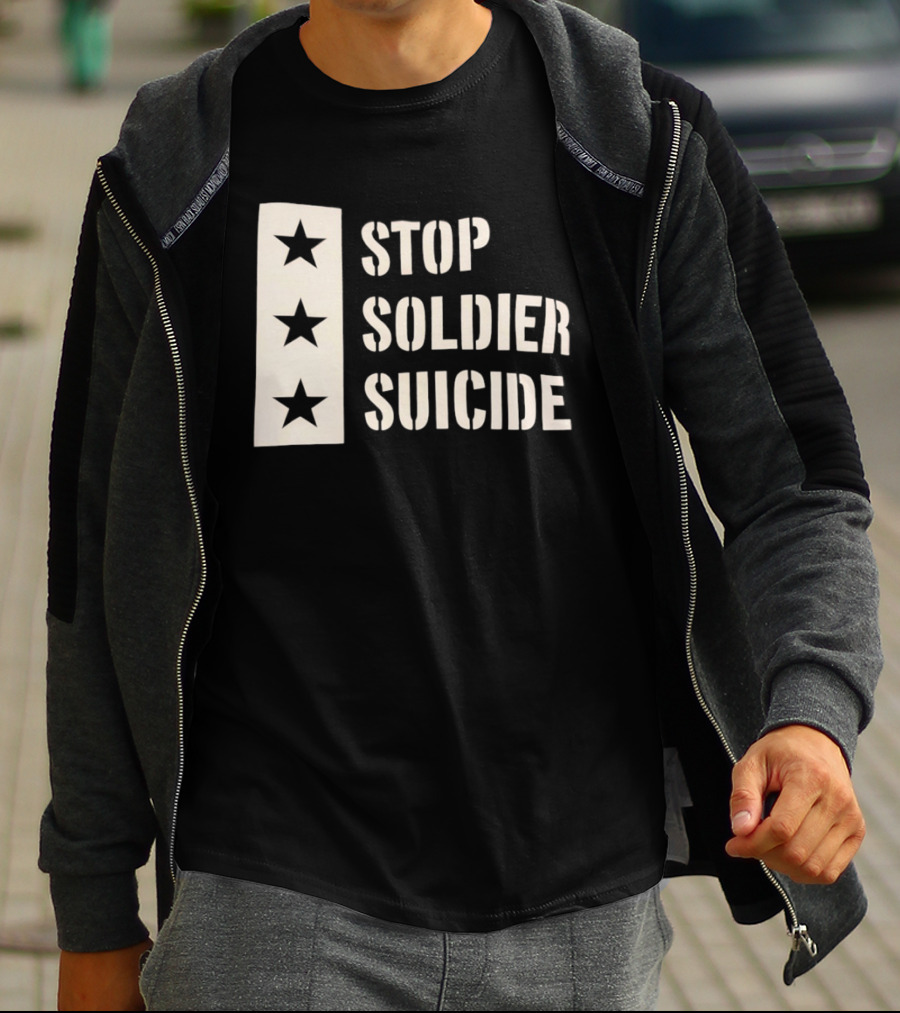 Stop Soldier Suicide Three Star T-Shirt