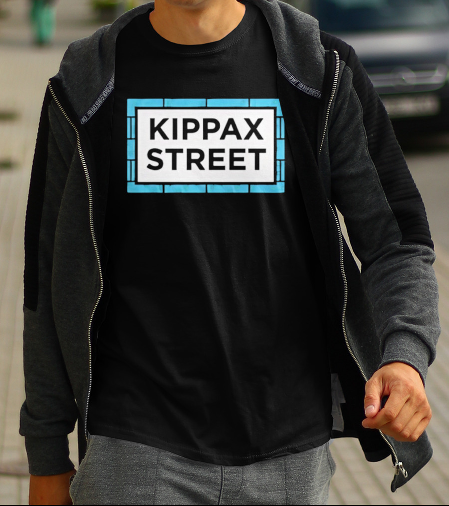 Kippax Street Sign Blue Brick T-Shirt
