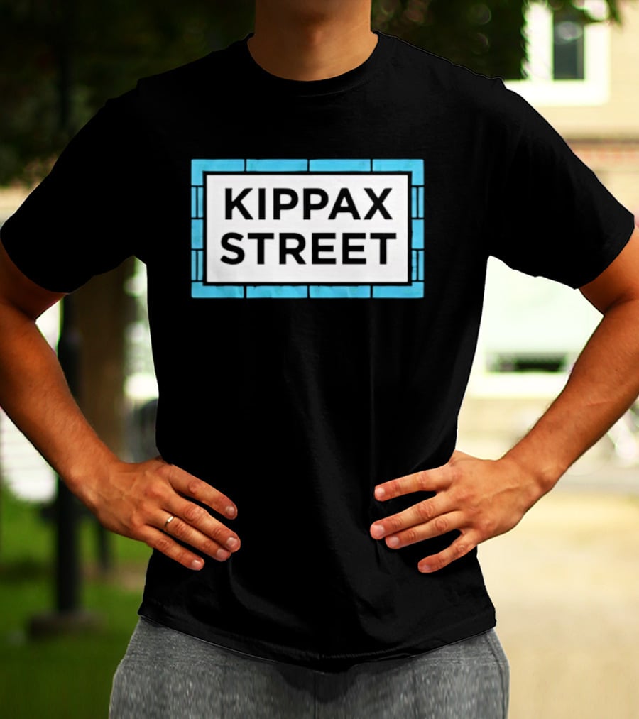 Kippax Street Sign Blue Brick T-Shirt