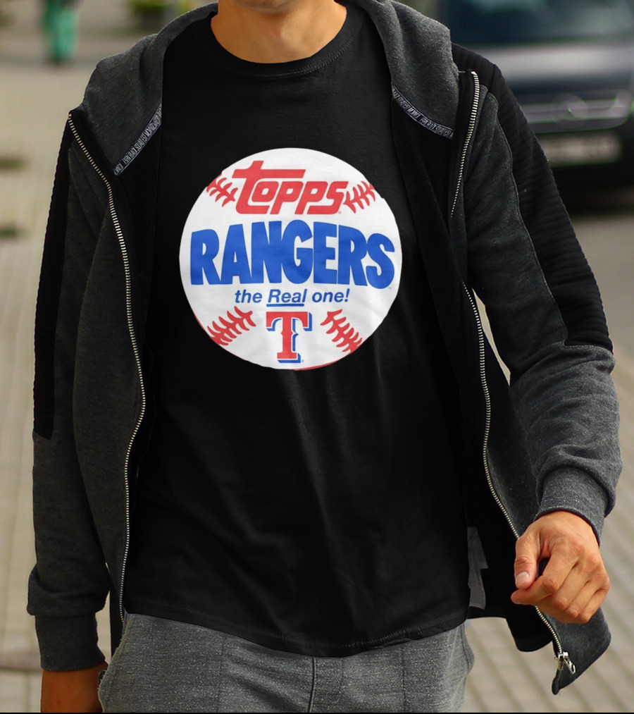 Texas Rangers Topps Baseball The Real One T-Shirt