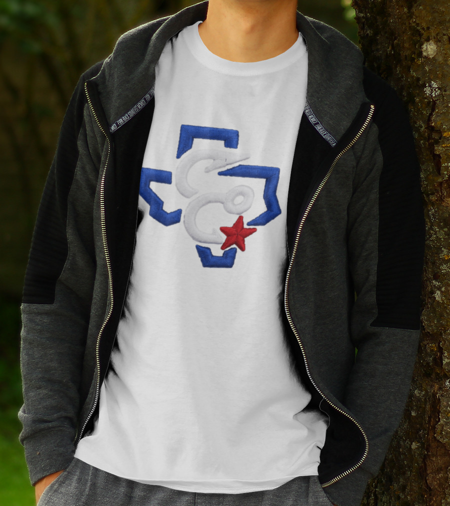 2026 Christi Hooks Big League Chew Hat Blue White Red Star Patch T-Shirt