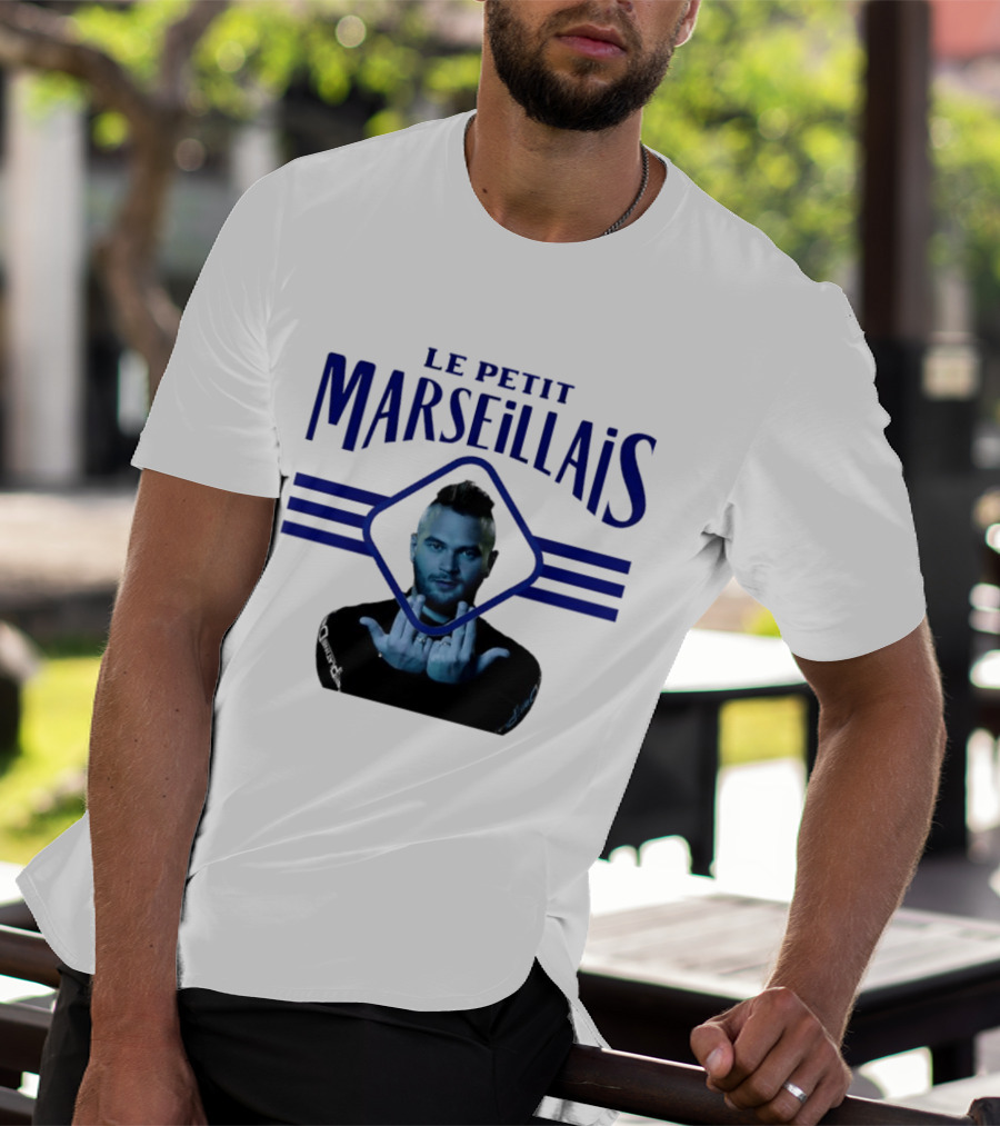 Le Petit Marseillais Blue Logo With Man In Diamond Frame T-Shirt