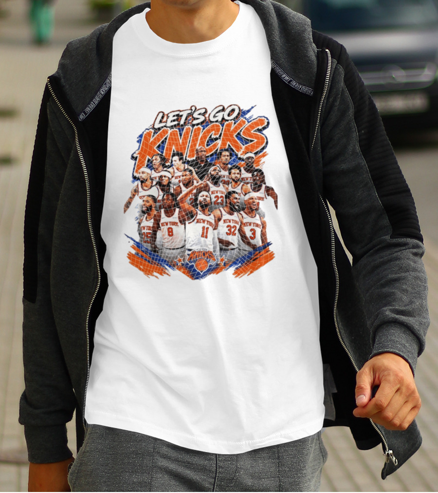 Let's Go Knicks New York Knicks Basketball 2026 Team Players T-Shirt