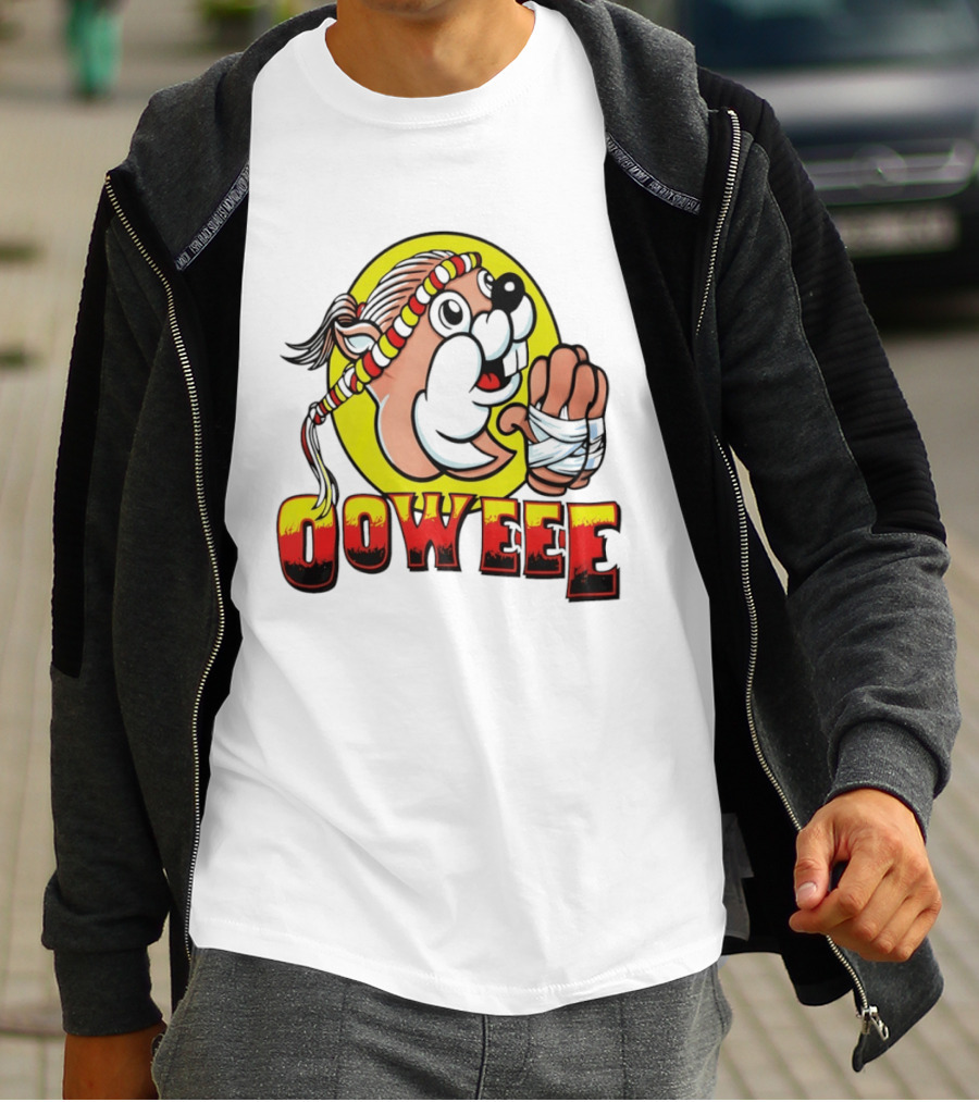 Buc Ees Muay Thai Beaver Ooweee Fighter T-Shirt