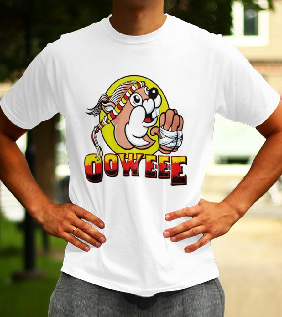 Buc Ees Muay Thai Beaver Ooweee Fighter T-Shirt