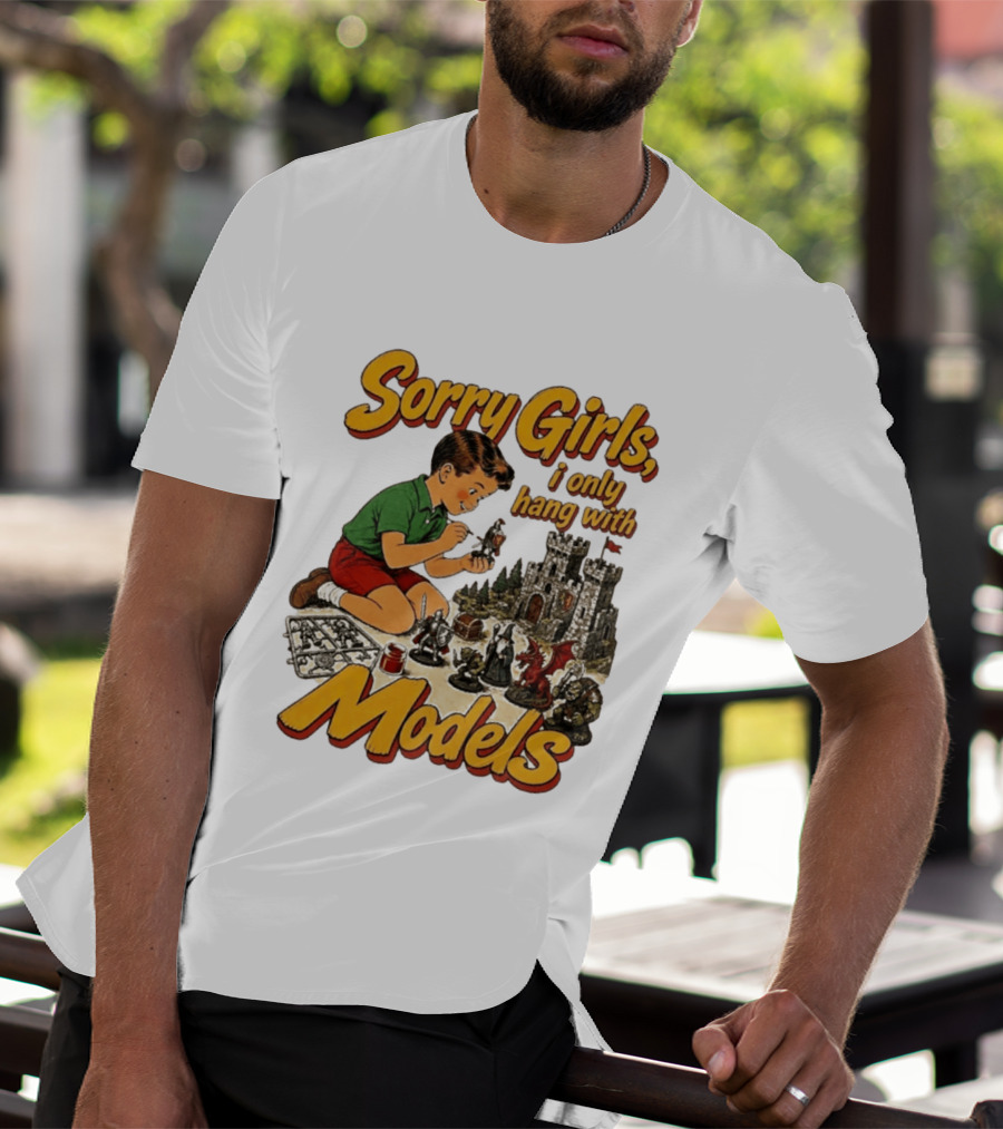 Sorry Girls I Only Hang With Models Vintage Wizard Castle Playset T-Shirt