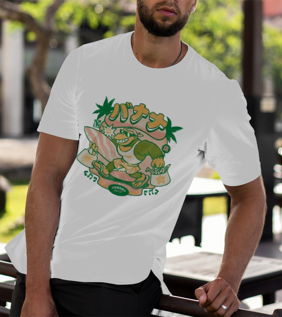 Kong Banana Shop Summer Surfing Monkey Adventure T-Shirt