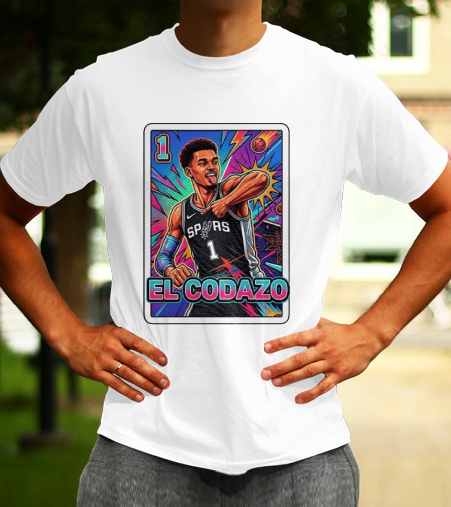 Victor Wembanyama San Antonio Spurs El Codazo Basketball Card 2026 T-Shirt