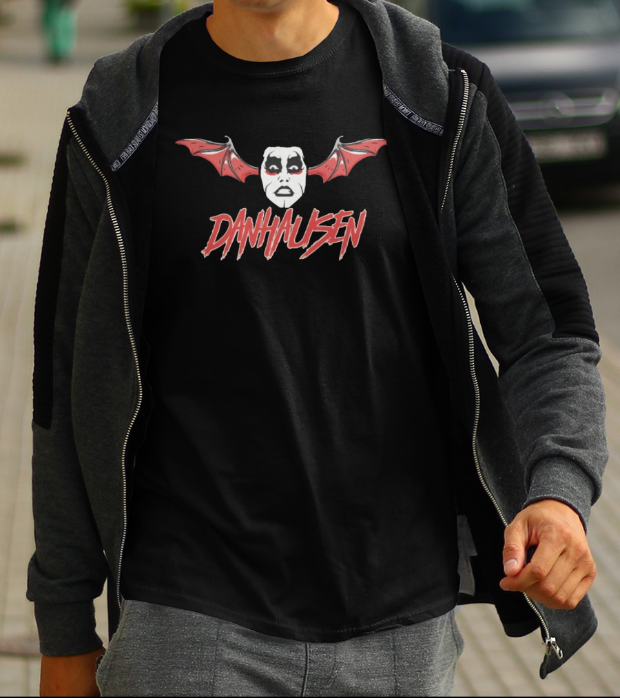 Danhausen Very Nice Very Evil Bat Wings Face T-Shirt