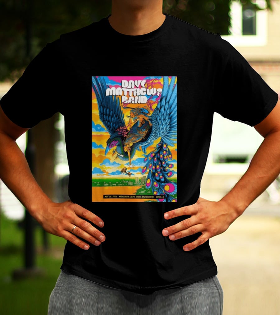 Dave Matthews Band May 26 2026 MidFlorida Credit Union Amphitheatre Tampa FL T-Shirt