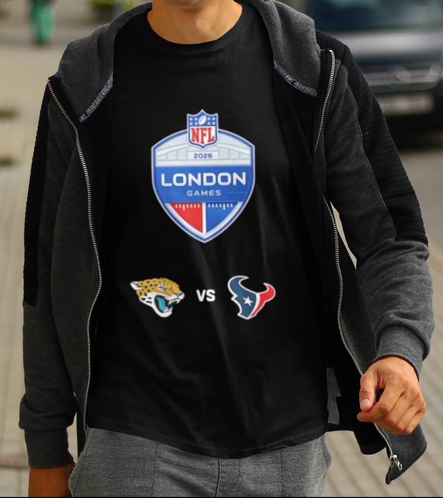 NFL 2026 London Games Jacksonville Jaguars Vs Houston Texans Matchup T-Shirt