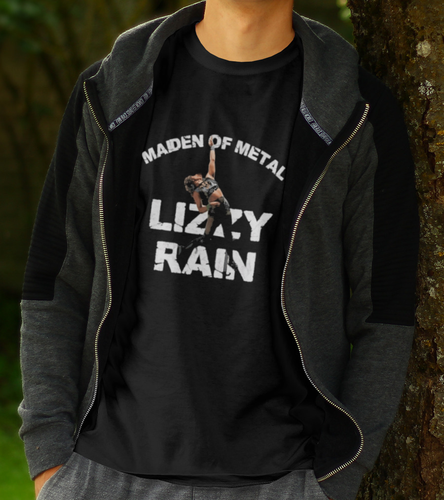 Lizzy Rain Maiden Of Metal Merchandise Concept T-Shirt