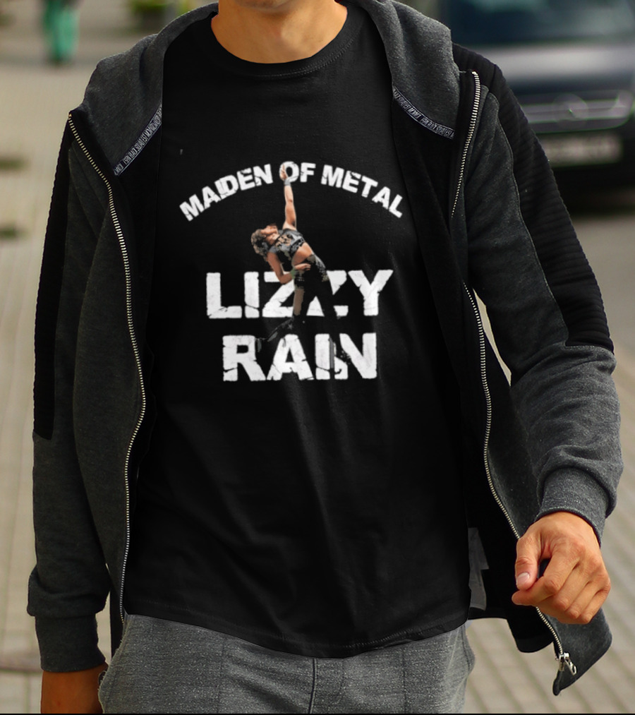 Lizzy Rain Maiden Of Metal Merchandise Concept T-Shirt