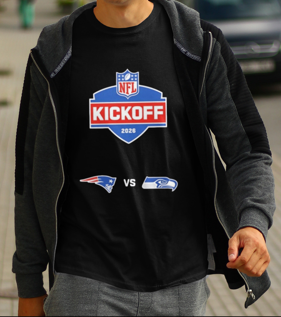 NFL Kickoff 2026 New England Patriots Vs Seattle Seahawks Matchup T-Shirt