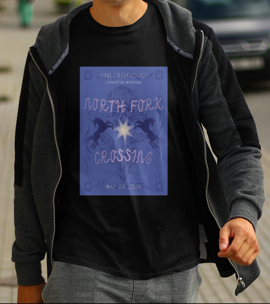 North Fork Crossing Pine Creek Lodge Livingston Montana May 29 2026 T-Shirt
