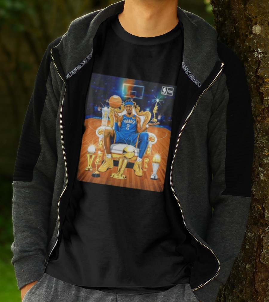Shai Gilgeous Alexander Thunder NBA MVP 2025 26 Trophy Collection T-Shirt