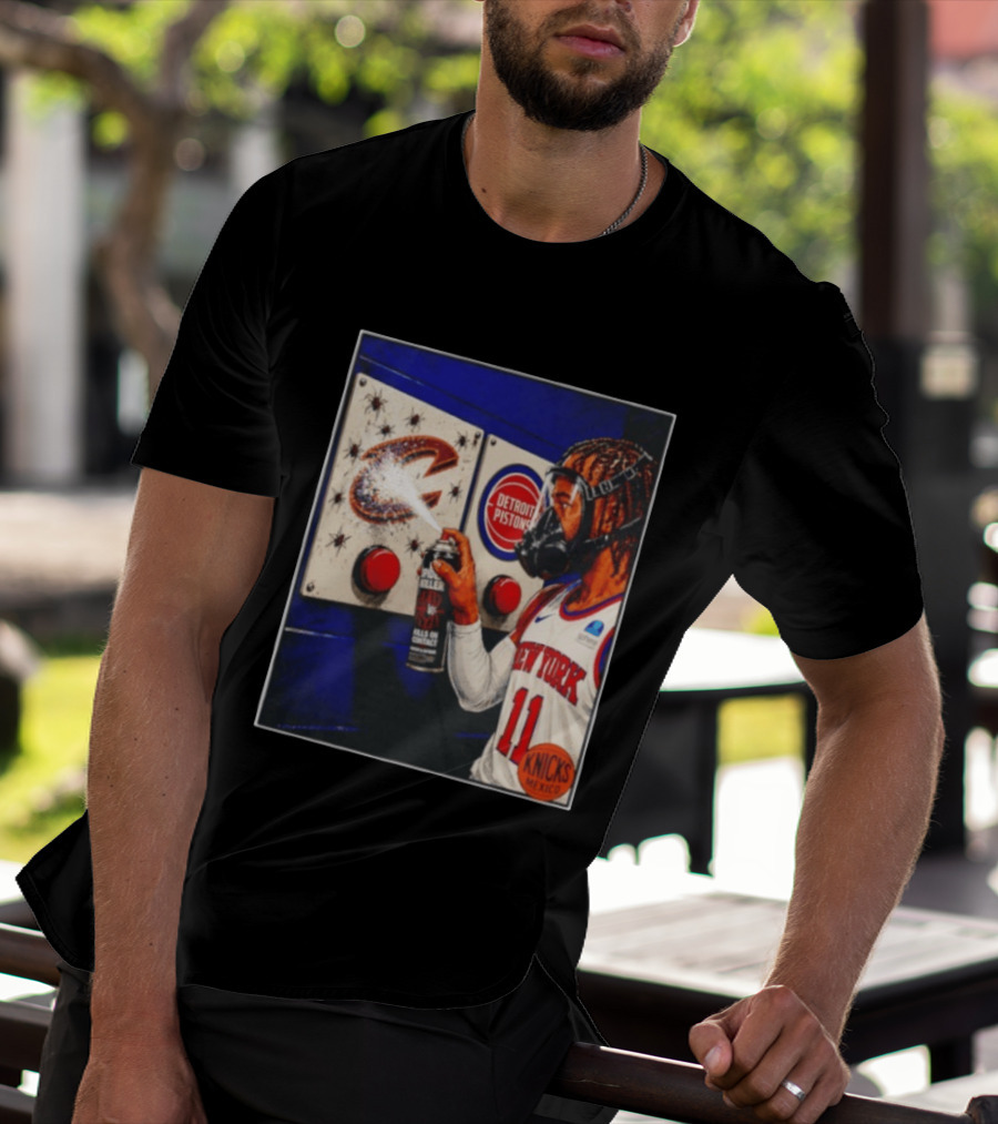 Spider Killer Jalen Brunson 11 New York Knicks Cavaliers Pistons Spray Knicks Mexico T-Shirt