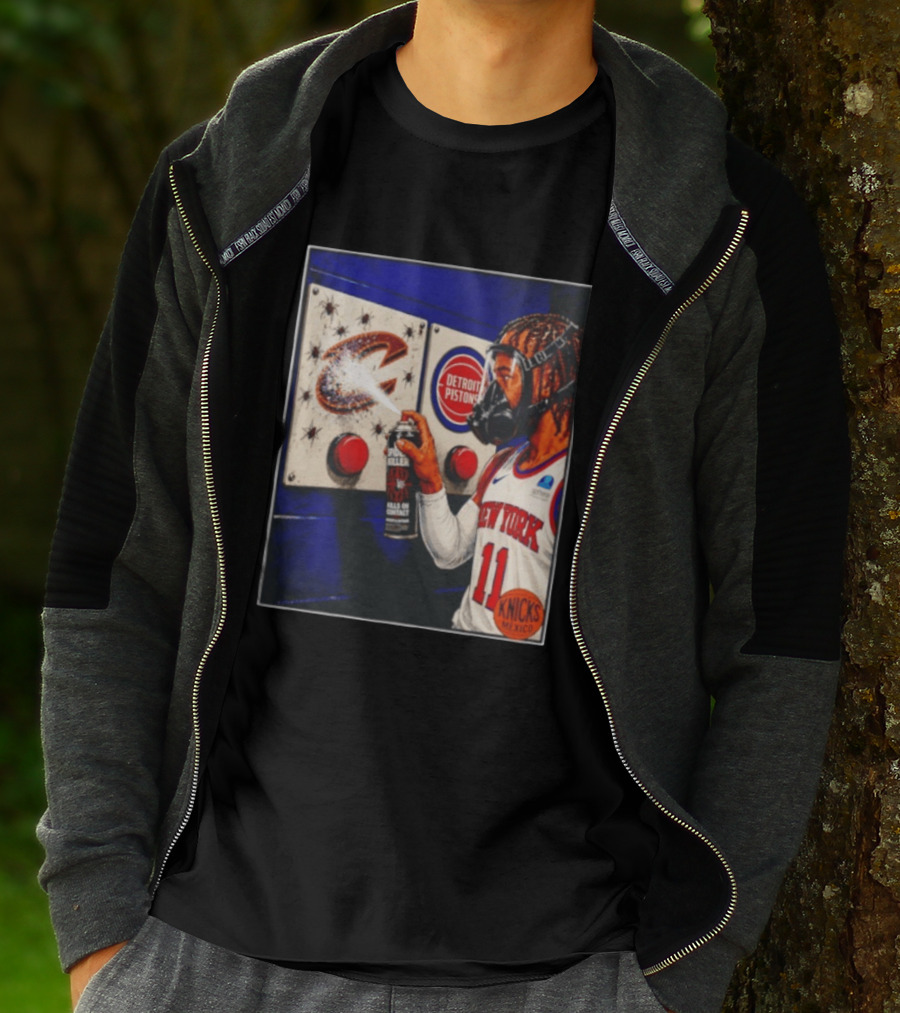 Spider Killer Jalen Brunson 11 New York Knicks Cavaliers Pistons Spray Knicks Mexico T-Shirt
