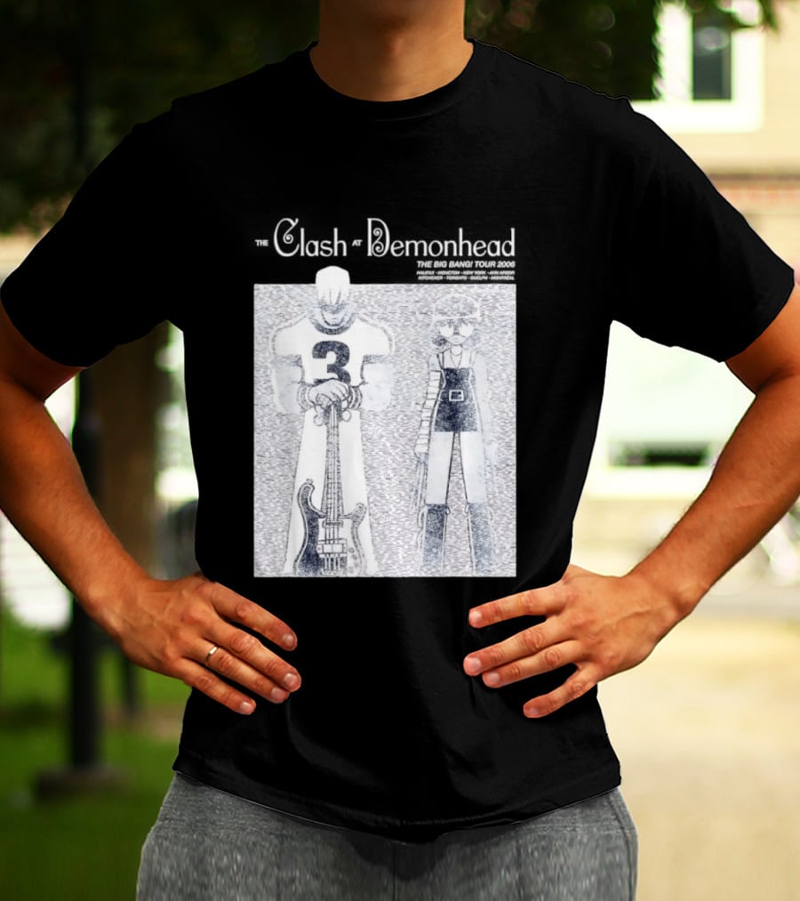 The Clash At Demonhead The Big Bang Tour 2006 Band Art Comic T-Shirt
