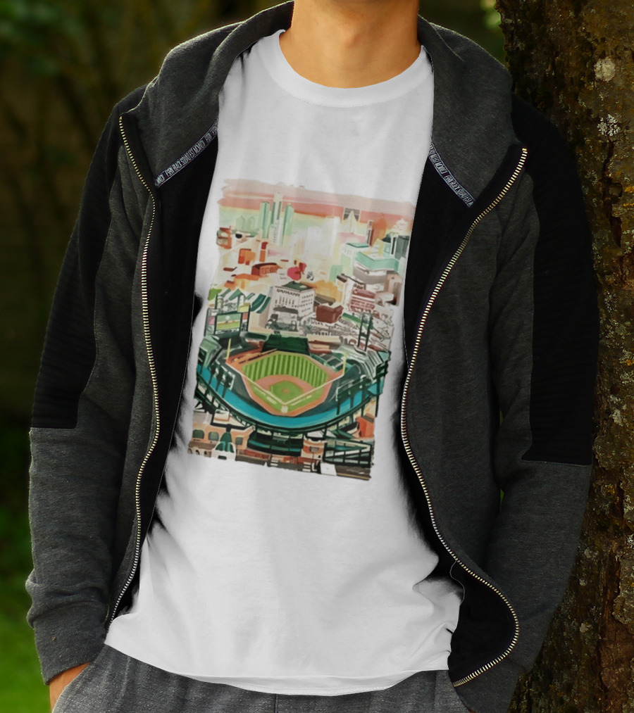 2026 Tigers Up Next Stadium Skyline Baseball Field T-Shirt