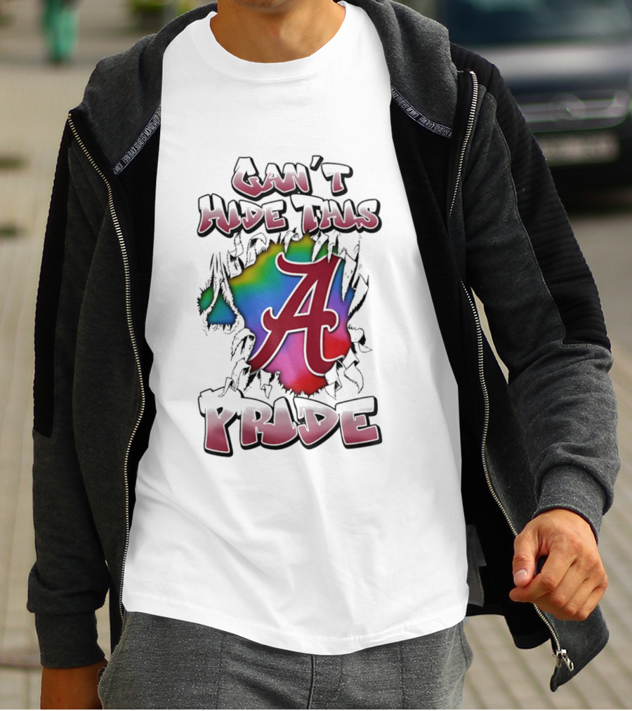 Alabama Crimson Tide Can't Hide This Pride A Logo Burst T-Shirt